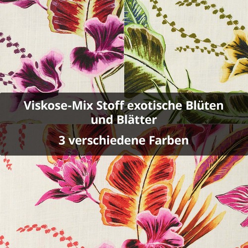 Viskose leinen mix stoff - viskose-leinen,