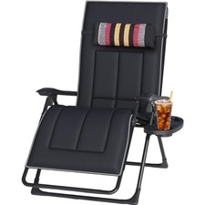 Garten Liegestuhl Klappbar Extra Breit Sonnenliege Balkon Kissen