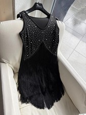 20er jahre fransen kleid mit - 20er,