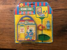 Sesamstraße Krümelmonster Sesame Street Cookie Figur 1985 ovp Blister Boat house