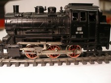 Märklin Dampflok, DB 89006, schwarz, Spur H0, funktionstüchtig nachgearbeitet