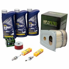 Wartungspaket für Suzuki DR 800 S BIG -99 Öl 3L +Luftfilter+Ölfilter+Zündkerzen