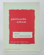 Philicorda Album - Musik zur Unterhaltung; Verlag Sikorski; Liederbuch Noten