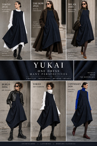 Yukai avantgarde strickkleid - yukai,