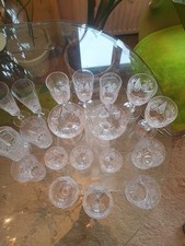 Konvolut 19 Kristallgläser