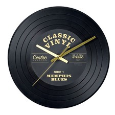 Design Schallplattenuhr Wanduhr 30 cm geräuscharm Retro Musik Rock