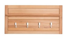 Garderobenpaneel Genf klein - Kernbuche Massivholz geölt/gewachst