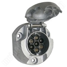 Metall Steckdose 7pol. 7 polig