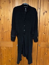 RUNDHOLZ Strick Mantel Schwarz