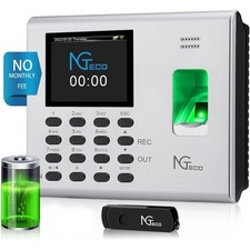 NGTeco NG-K4 Zeiterfassungsgerät für Mitarbeiter kleiner Unternehmen, Zeiterfass
