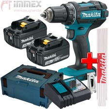 Makita Akku-Bohrschrauber Schrauber DDF482RFJ 18V 2x 3,0Ah Akkus +Makpac + Lader