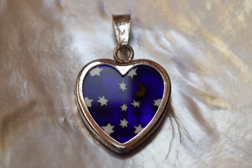 Millefiori anhänger herz - millefiori,