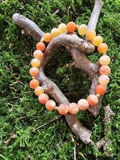 Armband,Edelstein,Achat Cracket 8mm,ca19cm,Goldfarbenen Zwischenteile.