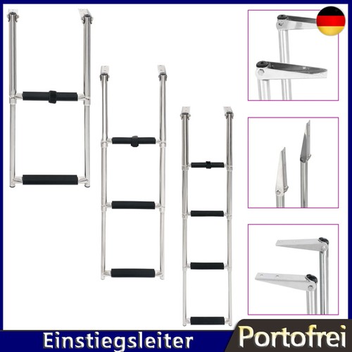 Einstiegsleiter 4 stufen - einstiegsleiter, 2/3/4