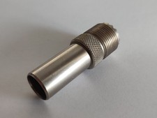 Adapter UHF/PL  Buchse (SO-239)  auf  Stecker 4/13 DIN 47284, vernickelt