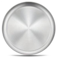 Edelstahl Teller für Camping Outdoor Trekking 20 cm D 103 Gram