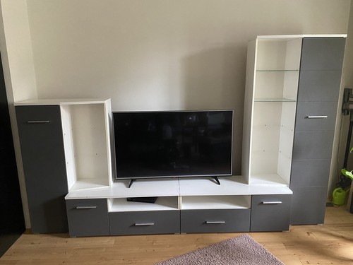 Schrankwand wohnzimmer - schrankwand,