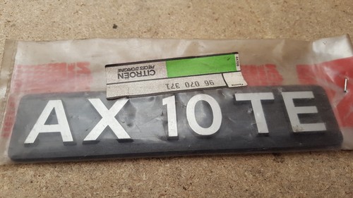 Citroen te typenschild - ax, 10