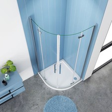 Duschkabine 80x80/90x90/100x100cm Viertelkreis Runddusche Duschabtrennung Dusche