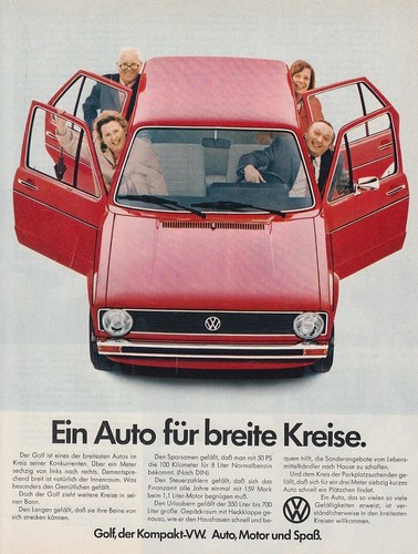 Volkswagen golf reklame - vw,
