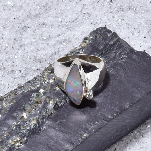 Boulder opal ring 925er - ring,,