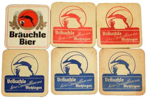 Alte bierdeckel brauerei - 6,