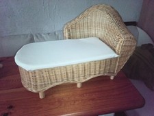 Rattan Künstlerpuppen Recamiere gross