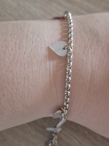 Sterling silber erbskette - silber,
