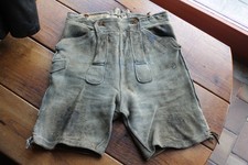 Sehr alte echte bayrische Hirschlederhose in ~H54~ sehr schön & etwas defekt !