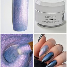 Jolifin UV LED Farbgel Farbe Lavender Blue Sparkle Hoch Pigmentiert Pearl Glanz