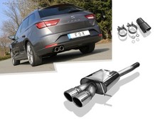  Edelstahl Sportauspuff Seat