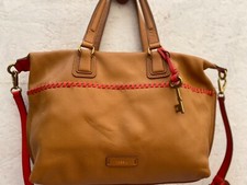 ** Fossil ** Leder Handtasche Bag Vintage zum greifen