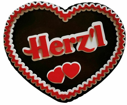 Deko lebkuchenherz aus - deko-lebkuchenherz, holz