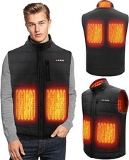 BIBURY Heizweste, Beheizte Weste USB Herren Damen Beheizbare Weste Größe L