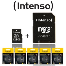 Intenso Micro SD Speicherkarte 16GB 32GB 64GB 128GB 256GB 90MB/s SD Adapter