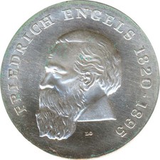 DDR 20 Mark 1970 Friedrich Engels Silber*