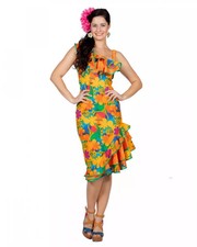 Buntes Hawaii Blumen Kleid mit