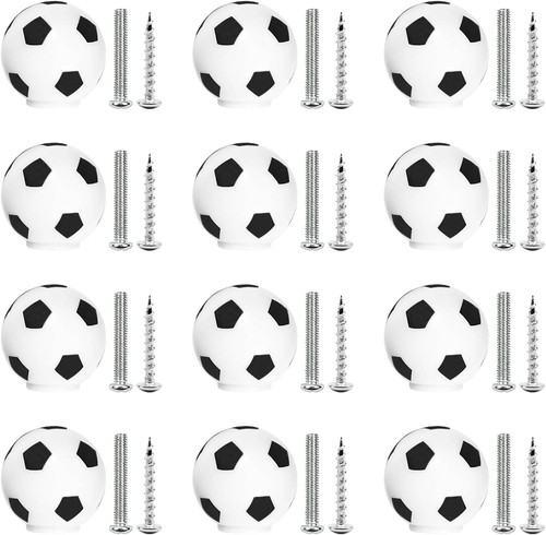 Möbelknopf fußball 12er set - fußball,