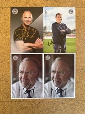 4x FC Bayern München Vorstand Autogrammkartensatz Handsigniert RAR!!!