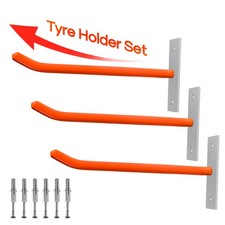 4x Wandhalterung Reifenhalter Universalhalter für Garage inklSchrauben und Dübel