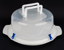 Großer Tortenbehälter / Torten-Transportbox - 33 cm - Deckel und 2 Tragegriffe