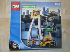 Lego Anleitung Bauanleitung Instructions Trains Eisenbahn 9 V 4514 Cargo Crane