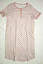 CALIDA Kurzarm Nachthemd aus Jersey hübsches Minimuster Gr. XS passt bei S neu