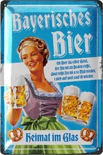 Blechschilder retro Bier Bar