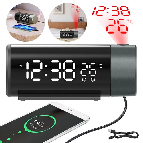 Led projektionswecker usb - led-projektionswecker,