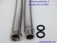 Flexrohr, Wellrohrverbinder 1" , Edelstahl, Solar, Heizung, Kachelofen