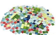 Mosaiksteine Posten 3 kg matt bunt Mix Glas Dekoration Basteln Mosaik