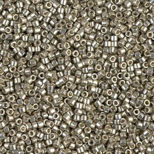 Miyuki Delica beads DB1851 duracoat galvanized light pewter 5 gramm