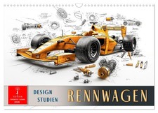 Rennwagen - Design Studien (Wandkalender 2026 DIN A3 quer), CALVENDO Monatskalen