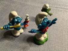 3 Schlumpf Figuren Zahnbürste